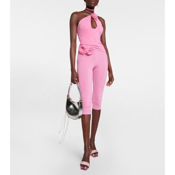 MAGDA BUTRYM Flower Legging in Pink 38 New Womens Spandex Shorts - Picture 12 of 16